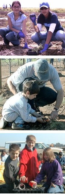 Photos of volunteers