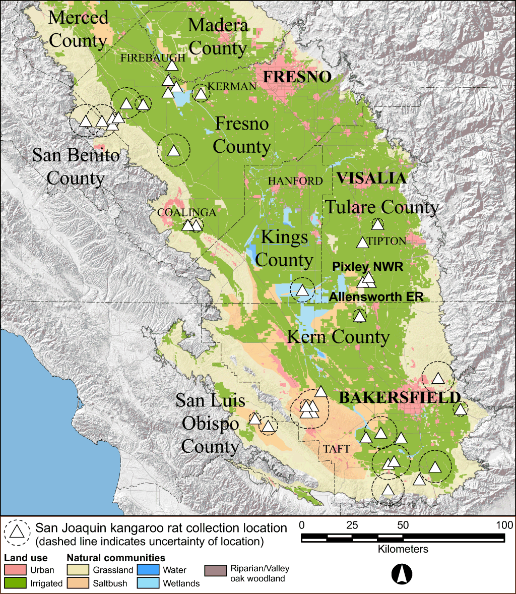 San Joaquin Valley County Map